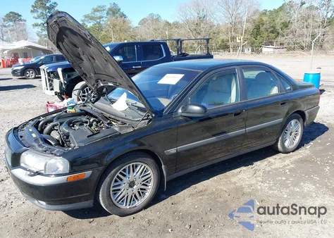 2001 Volvo S80 T6 z USA, uszkodzony, nr VIN YV1TS90D511209514
